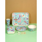 Magical Unicorn Theme 7 pcs Eco friendly Bamboo Fibre Meal set