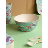 Magical Unicorn Theme 7 pcs Eco friendly Bamboo Fibre Meal set