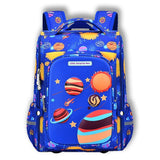 Blue 2d Pop Space Planets School Backpack for Kids, 6 yrs-10yrs