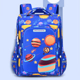 Blue 2d Pop Space Planets School Backpack for Kids, 6 yrs-10yrs