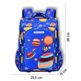 Blue 2d Pop Space Planets School Backpack for Kids, 6 yrs-10yrs