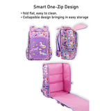 Purple 2d Pop Unicorn Garden School Backpack for Kids, 6 yrs-10 yrs