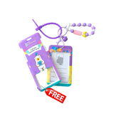 Purple 2d Pop Unicorn Garden School Backpack for Kids, 6 yrs-10 yrs