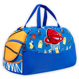 Sports Basketball Theme Kids Duffle Bag for Classes and Travel, 5 years+