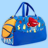 Sports Basketball Theme Kids Duffle Bag for Classes and Travel, 5 years+