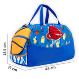 Sports Basketball Theme Kids Duffle Bag for Classes and Travel, 5 years+