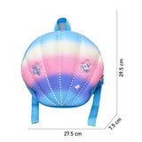 Mini Size Blue Shell Nursey and Early school Backpack for Pre toddlers, 2 years-5 years