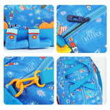 Blue 3d Dino Legs Theme Kids Duffle Bag for Classes and Travel, 5 years +