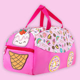 Donuts Candy Theme Kids Duffle Bag for Classes and Travel, 5 years +
