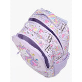 2pcs set of  Hologram Unicorn School Backpack & matching Lunchbag for Kids, 5yrs - 10yrs