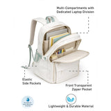 Ivory Bow Multi-Pocket School Backpack for Kids & Teens