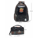 2pcs set of Jurasic Dino School Backpack & matching Lunchbag for Kids, 5yrs - 10yrs