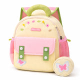 Mini Green & Pink Butterfly toddlers Backpack for nursery school and travel