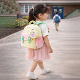 Mini Green & Pink Butterfly toddlers Backpack for nursery school and travel