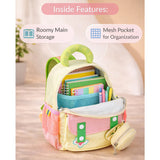 Mini Green & Pink Butterfly toddlers Backpack for nursery school and travel