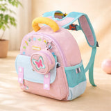 Mini Pink & Blue Butterfly toddlers Backpack for nursery school and travel