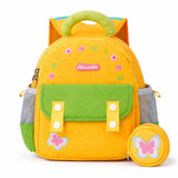 Mini Yellow & Green Butterfly toddlers Backpack for nursery school and travel