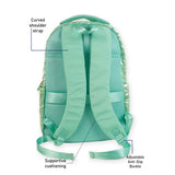 3pcs Shiny Mint Star Matching Backpack, Lunch Bag and Stationery Pouch, 8 yrs to Adults