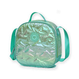 3pcs Shiny Mint Star Matching Backpack, Lunch Bag and Stationery Pouch, 8 yrs to Adults