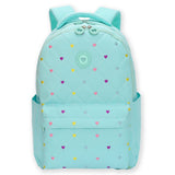 3pcs Mint Mini Heart Matching Backpack, Lunch Bag and Stationery Pouch