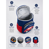 Navy & Red Car Soft Neoprene Backpack for Toddlers & Kids