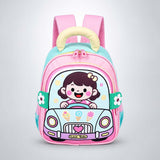 Pink Girl Car Ride Backpack for Toddlers & Kids