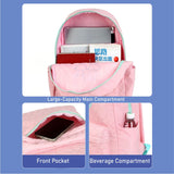 3pcs Pink Cool Glasses Matching Backpack, Lunch Bag and Stationery Pouch, 8 yrs to Adults