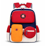 Red & Orange 3 different pocket style school backpack for older kids & Adults