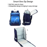 Shimmer Geometric Blue Dino School Backpack for Kids, 6 yrs-10 yrs