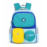 Teal & Yellow 3 different pocket style school backpack for older kids & Adults