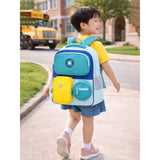 Teal & Yellow 3 different pocket style school backpack for older kids & Adults
