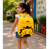 Yellow 3D Lion Face Soft Neoprene Backpack for Toddlers & Kids