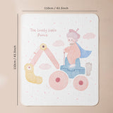 Construction Prince Super Soft Muslin Cotton Blanket for Newborns & Infants with Free Storage Pouch