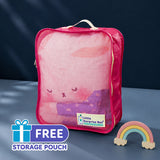 Sleeping Moon Baby Super Soft Muslin Cotton Blanket for Newborns & Infants with Free Storage Pouch