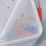Sleeping Moon Baby Super Soft Muslin Cotton Blanket for Newborns & Infants with Free Storage Pouch