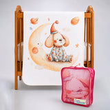 Moonlight Puppy Dreams, Super Soft Muslin Cotton Blanket for Newborns & Infants with Free Storage Pouch