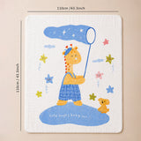 Giraffe Star Catcher Super Soft Muslin Cotton Blanket for Newborns & Infants with Free Storage Pouch