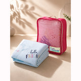 Blue Hello Friend Hot Air Bear Soft Cotton Winter Blanket for Newborn & Infants with Free Storage Pouch