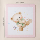 Pink, Prince Bear Soft Cotton Winter Blanket for Newborn & Infants with Free Storage Pouch