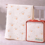Berry Wooland Theme Soft Quilted Cotton Winter Wrapper with Hood for Newborn & Infants with Free storage Pouch