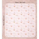 Berry Wooland Theme Soft Quilted Cotton Winter Wrapper with Hood for Newborn & Infants with Free storage Pouch