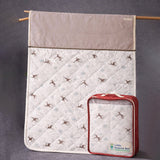 Brown Deer Theme Soft Cotton Winter Wrapper with Hood for Newborn & Infants with Free storage Pouch
