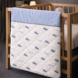 Grey Car Theme Soft Cotton Winter Wrapper with Hood for Newborn & Infants with Free storage Pouch