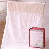 Small Leaves Theme Soft Cotton Winter Wrapper with Hood for Newborn & Infants with Free storage Pouch