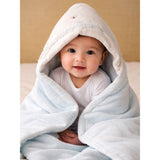 Small Leaves Theme Soft Cotton Winter Wrapper with Hood for Newborn & Infants with Free storage Pouch