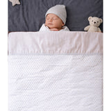 Small Leaves Theme Soft Cotton Winter Wrapper with Hood for Newborn & Infants with Free storage Pouch