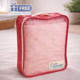 Wreath Wooland Theme Soft Quilted Cotton Winter Wrapper with Hood for Newborn & Infants with Free storage Pouch