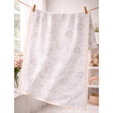 Wreath Wooland Theme Soft Quilted Cotton Winter Wrapper with Hood for Newborn & Infants with Free storage Pouch