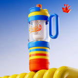 Blue Orange 4 in one Water Bottle, infuser & mini snack box for teens and Adults, 1000ml