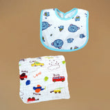 13 pcs Blue Monkey soft Satin pouch Newborn Hamper /Gift Box for Baby, 0-6 months